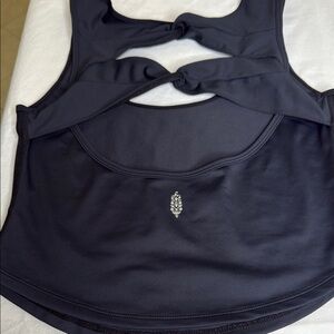 Black Sleeveless Cutout Top free people